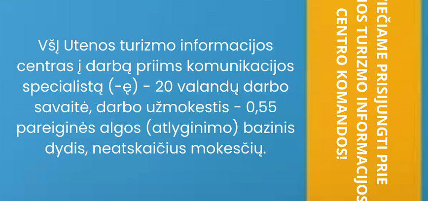 Kvietimas eiti komunikacijos specialisto (-ės) pareigas
