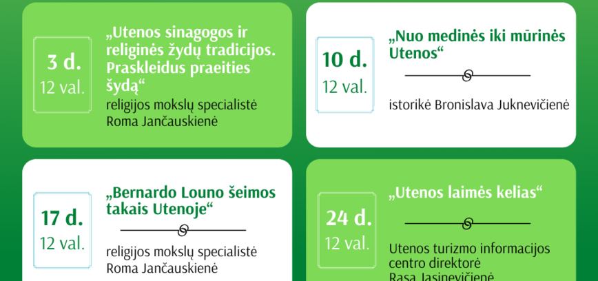 Liepos mėnesio nemokamos ekskursijos