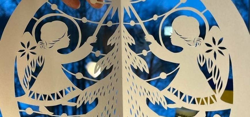 Kalėdinių karpinių mokymai Odetos galerijoje