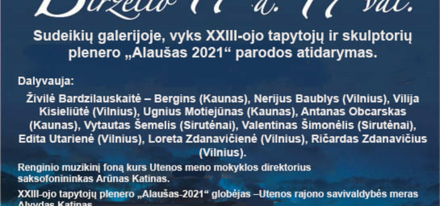 Plenero „Alaušas 2021“ atidarymas
