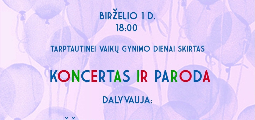 Koncertas Tarptaitinei vaikų gynimo dienai