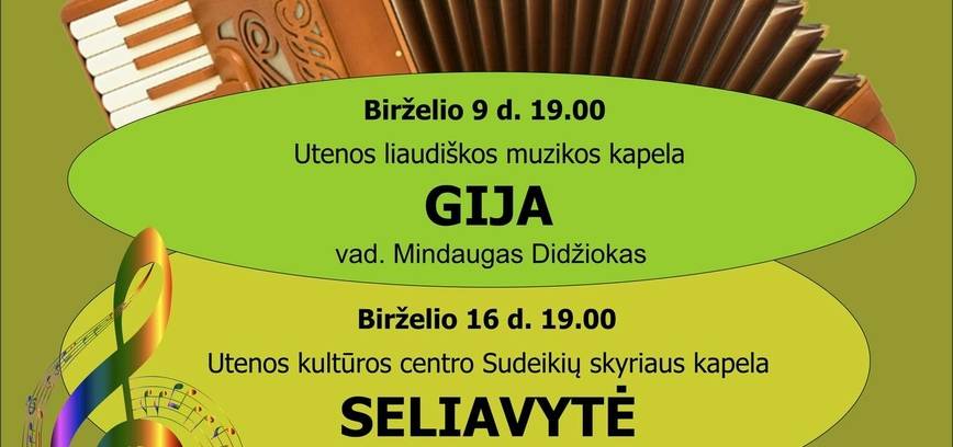 Birželio penktadieniai su liaudiška muzika