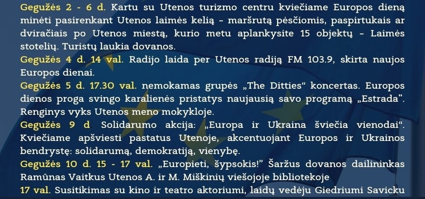 Europos diena Utenoje