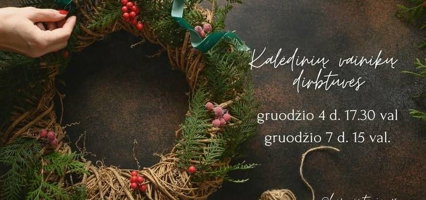 Kalėdinių vainikų pynimo popietė HEM