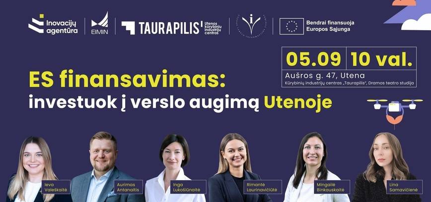 Renginys „ES finansavimas: investuok į verslo augimą“