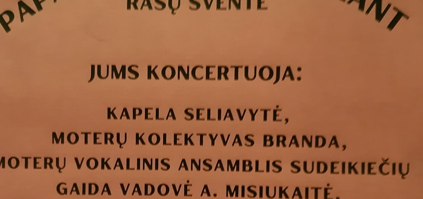 Rasų šventė Sudeikiuose