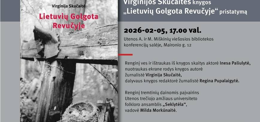 Virginijos Skučaitės knygos „Lietuvių Golgota Revučyje“ pristatymas.