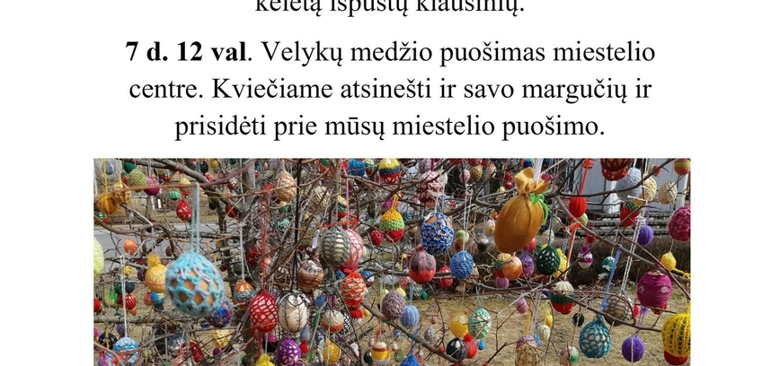  Edukacija su Rita Butavičiene „Margučiai Velykų medžiui“ Tauragnuose