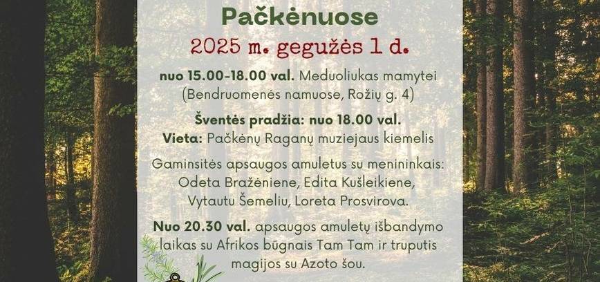 Valpurgijos šventė Pačkėnuose