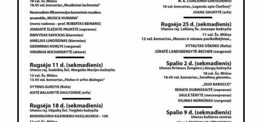 XXVI Aukštaitijos vargonų muzikos festivalis