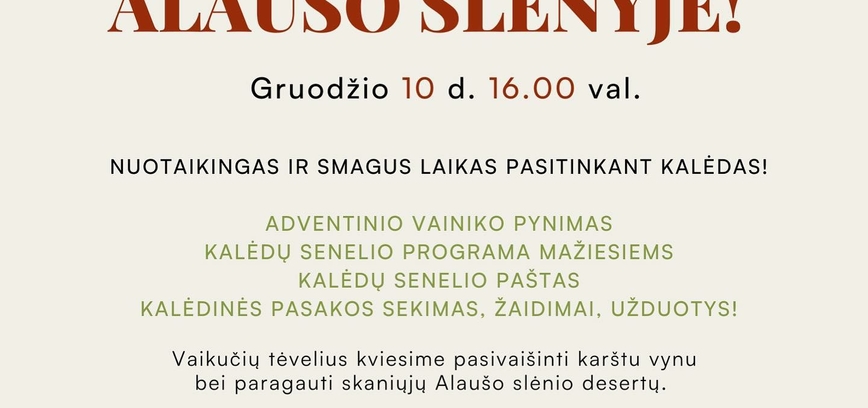 Kalėdinė šventė „Alaušo slėnyje“