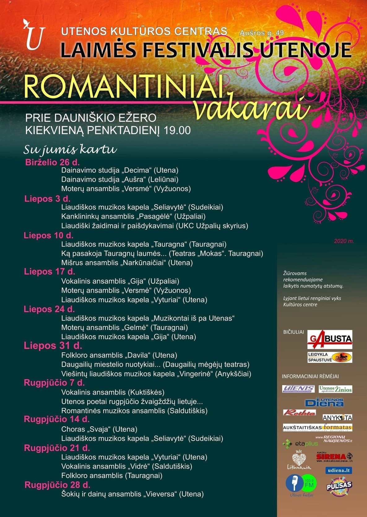 Laimės festivalis. Romantinis vakaras