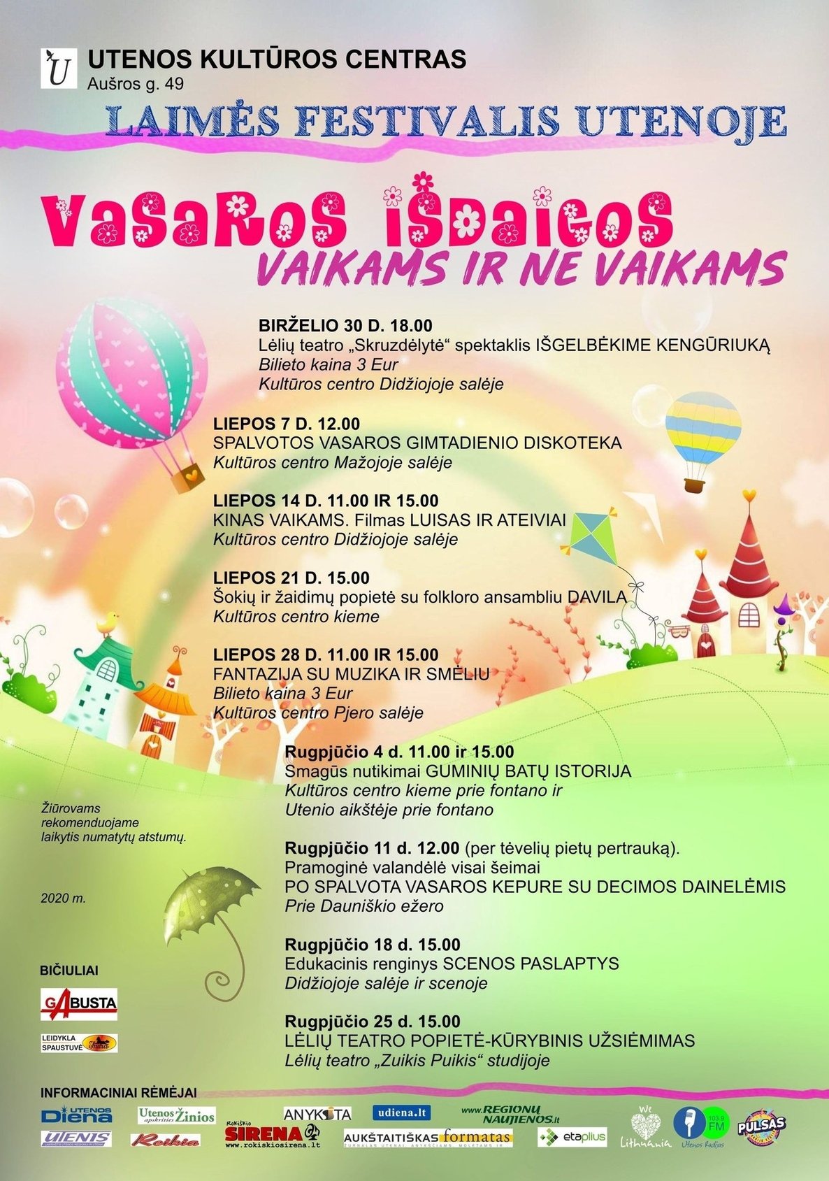 Laimės festivalis. Vasaros išdaigos vaikams ir ne vaikams 