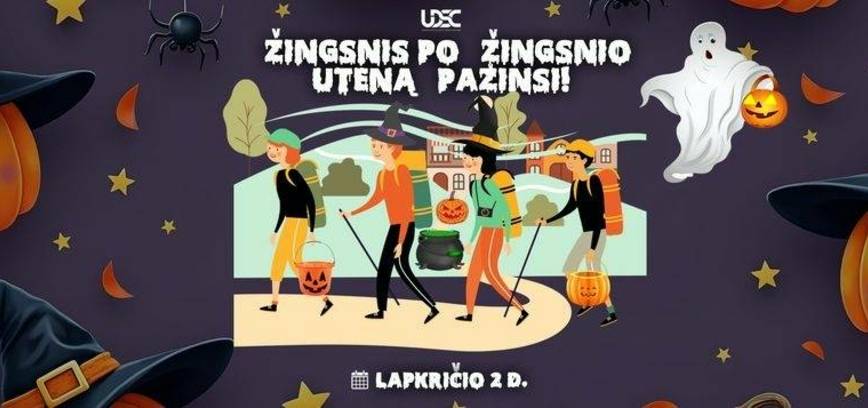 Šiurpnakčio žygis „Žingsnis po žingsnio Utena pažinsi“