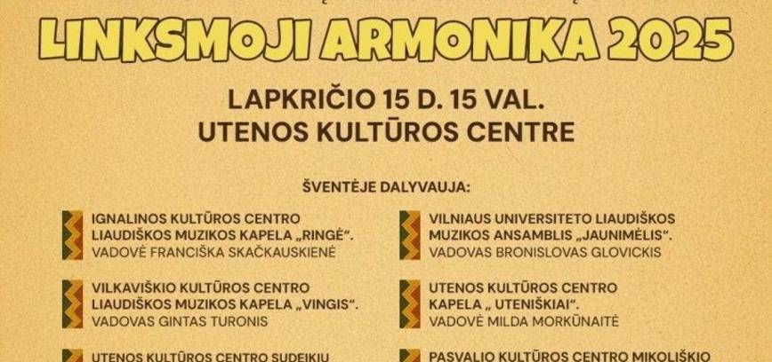 Respublikinė kapelų ir liaudies muzikantų šventė „Linksmoji armonika 2025“