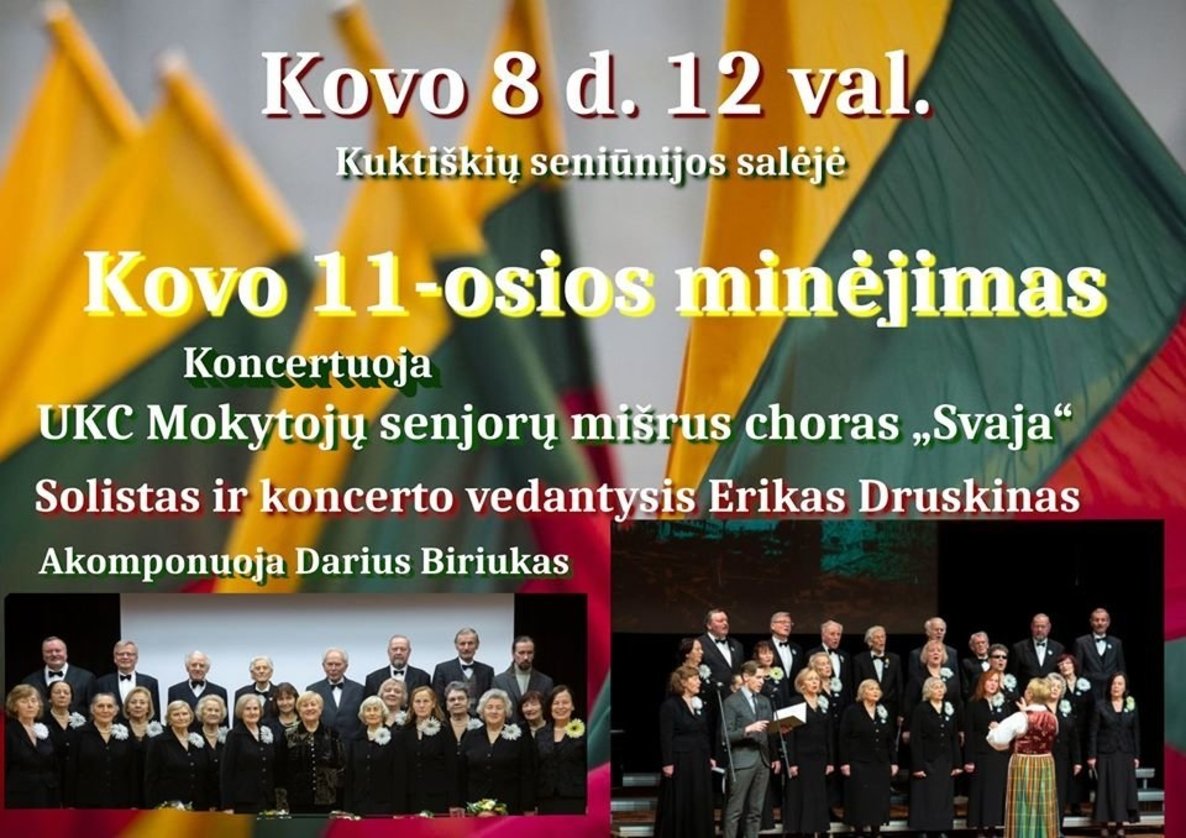 Koncertas, skirtas Lietuvos nepriklausomybės atkūrimo dienai