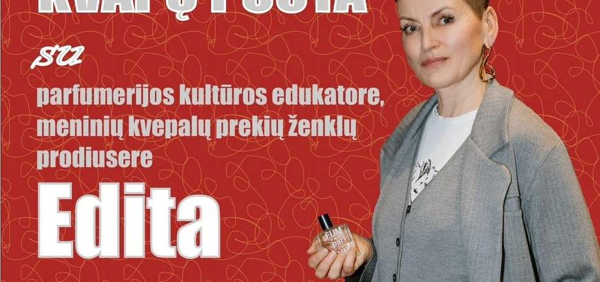 Uoslės treniruotė ir kvapų puota su Edita Vigelyte