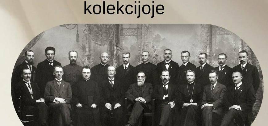 Paroda Vasario 16-osios signatarų autografai profesoriaus Liudo Mažylio kolekcijoje