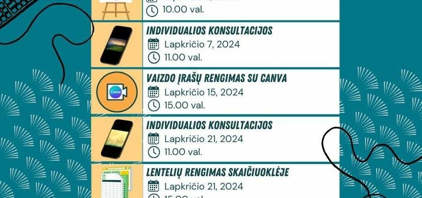 Skaitmeniniai mokymai bibliotekoje
