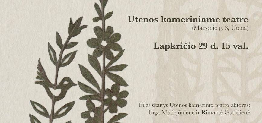 Odetos Tumėnaitės-Bražėnienės poezijos knygos pristatymas