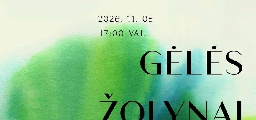 Irenos Meištaitės akvarelės darbų paroda „Gėlės Žolynai Vanduo“