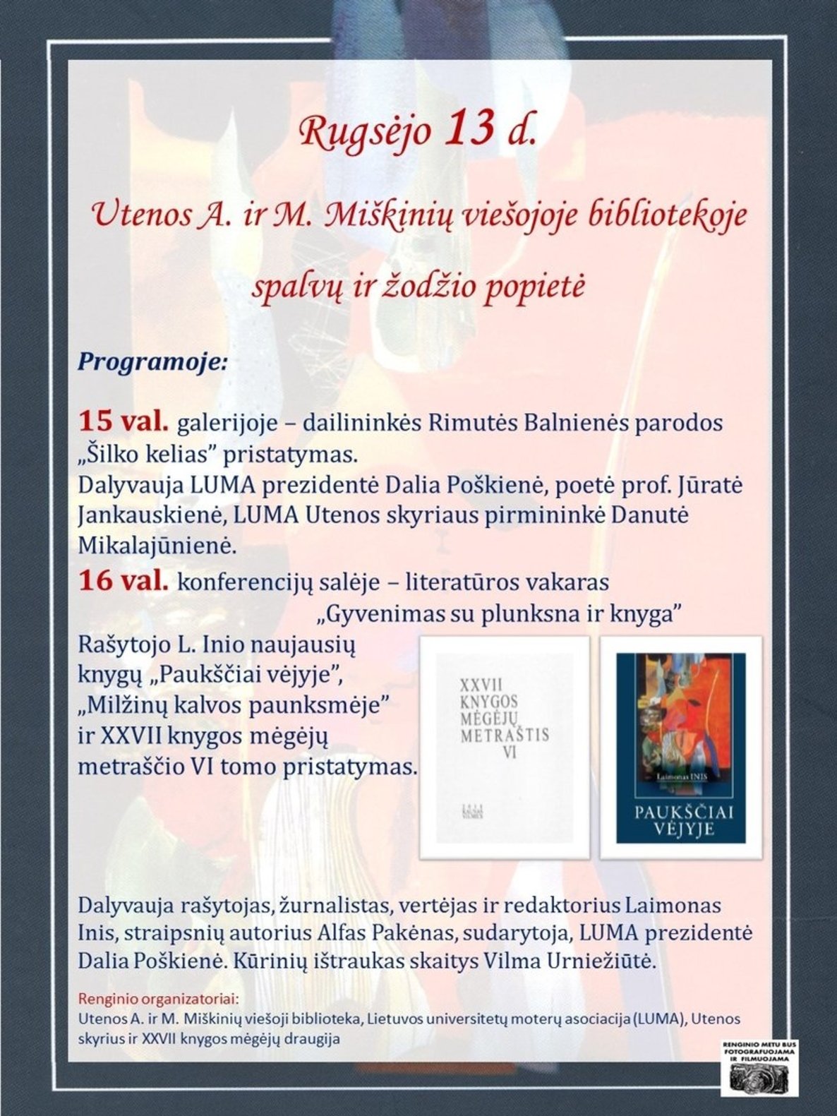 Spalvų ir žodžio popietė