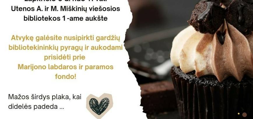 Pyragų diena Utenos A. ir M. Miškinių viešojoje bibliotekoje