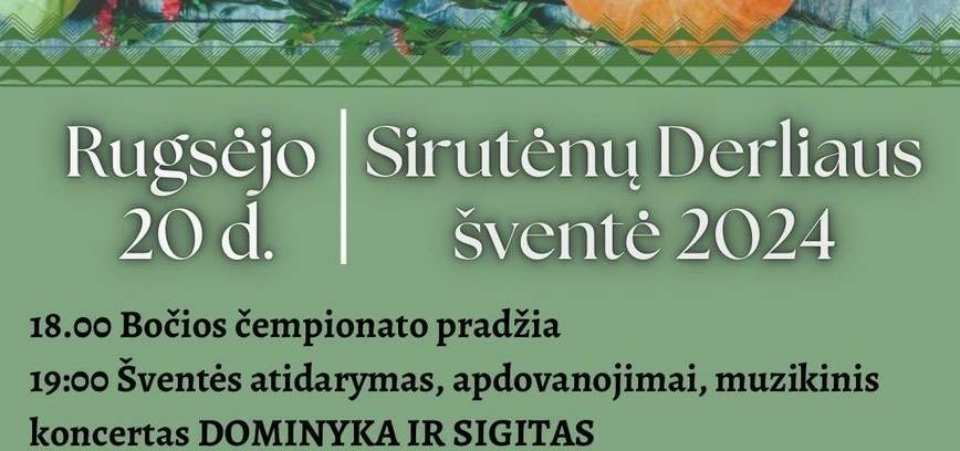Sirutėnų derliaus šventė