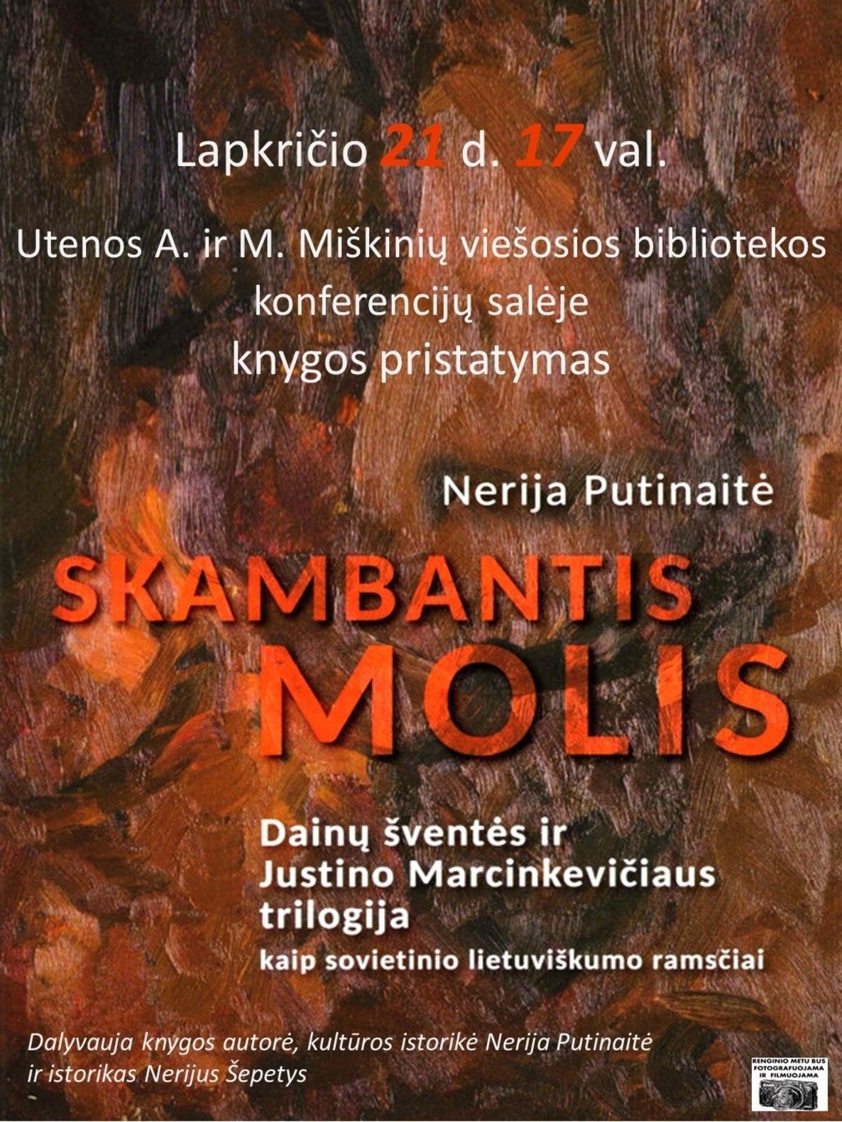 Nerijos Putinaitės monografijos pristatymas