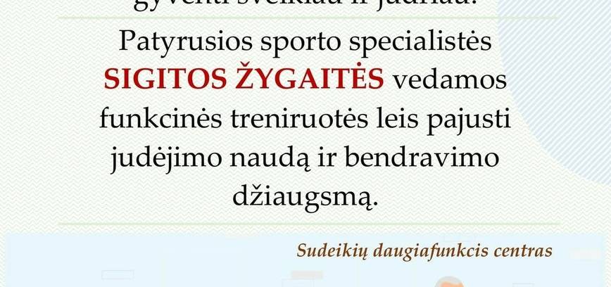 Sporto treniruotės Sudeikiuose