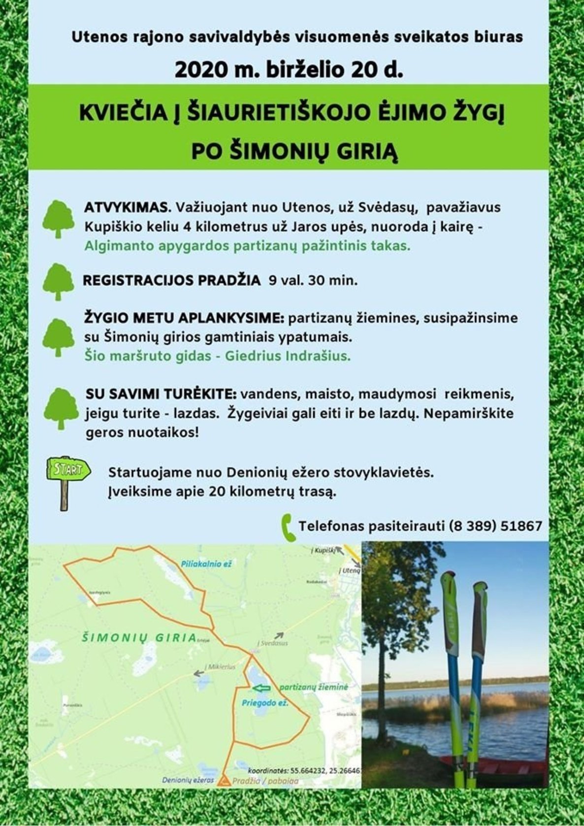 Šiaurietiško ėjimo žygis po Šimonių girią