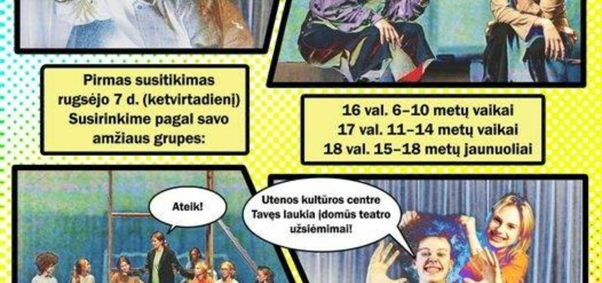 Teatro užiėmimai vaikams ir jaunimui