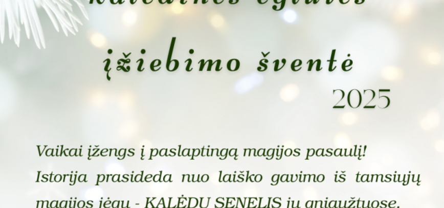Kalėdų eglutės įžiebimo šventė Užpaliuose