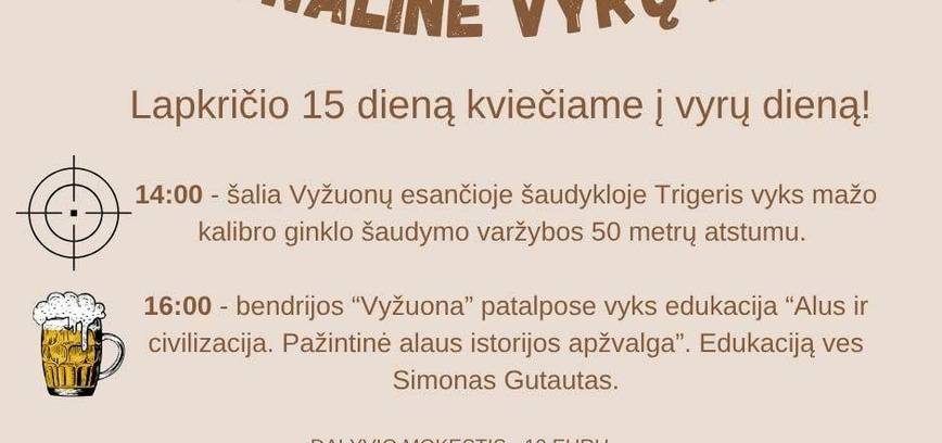 Nacionalinė vyrų diena Vyžuonose
