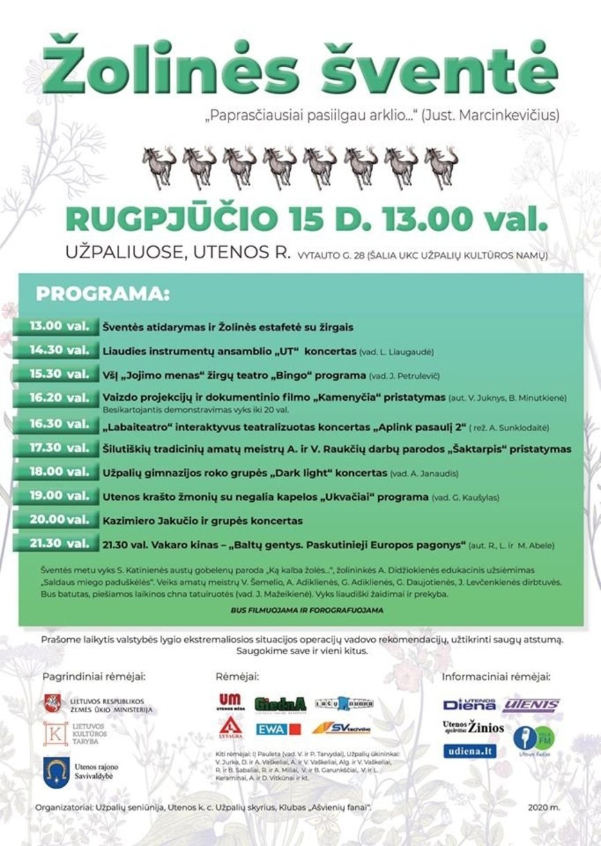 Žolinių šventė Užpaliuose