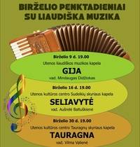 Birželio penktadieniai su liaudiška muzika