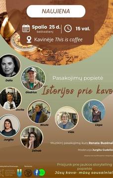 Istorijų pasakojimo vakaras „Istorijos prie kavos“