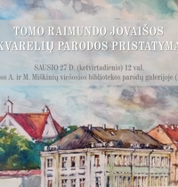 Tomo Raimundo Jovaišos akvarelių parodos pristatymas