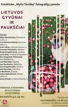 Fotografijų paroda LIETUVOS GYVŪNAI IR PAUKŠČIAI
