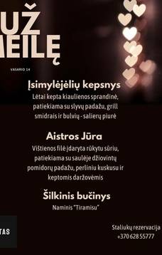 ŠVENTINĖ VAKARIENĖ/PIETŪS