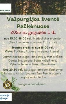 Valpurgijos šventė Pačkėnuose
