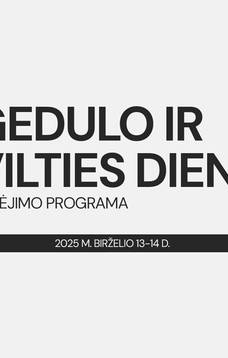 Gedulo ir vilties dienos minėjimas