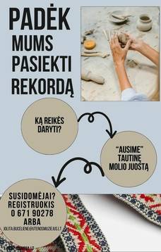 Tautinės molio juostos audimas