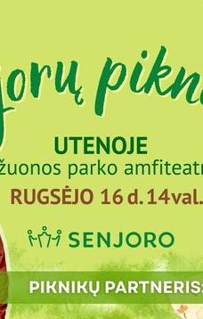 Senjorų piknikas Utenoje