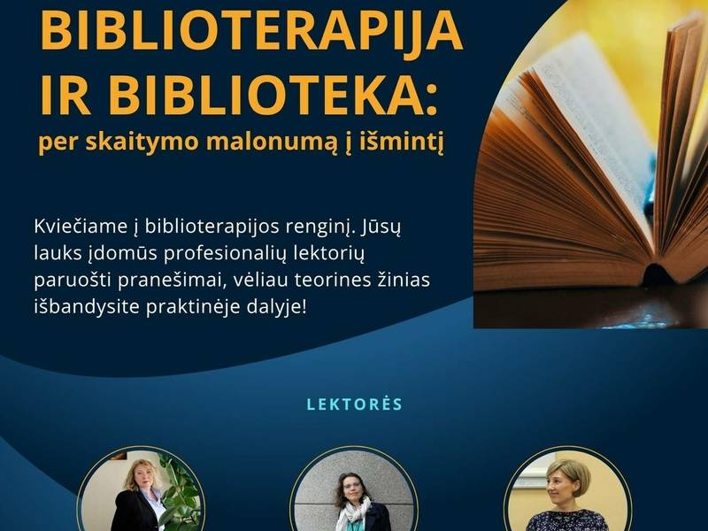 Biblioterapijos renginys „Atvira knyga" 