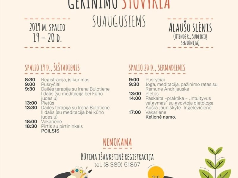 Psichikos sveikatos gerinimo stovykla 