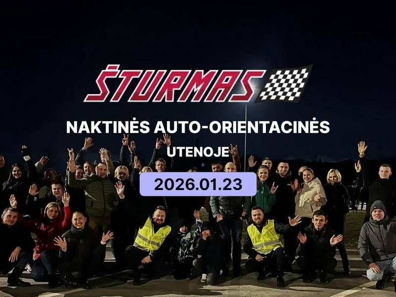 „ŠTURMAS" automobilių orientacinės varžybos Utenoje