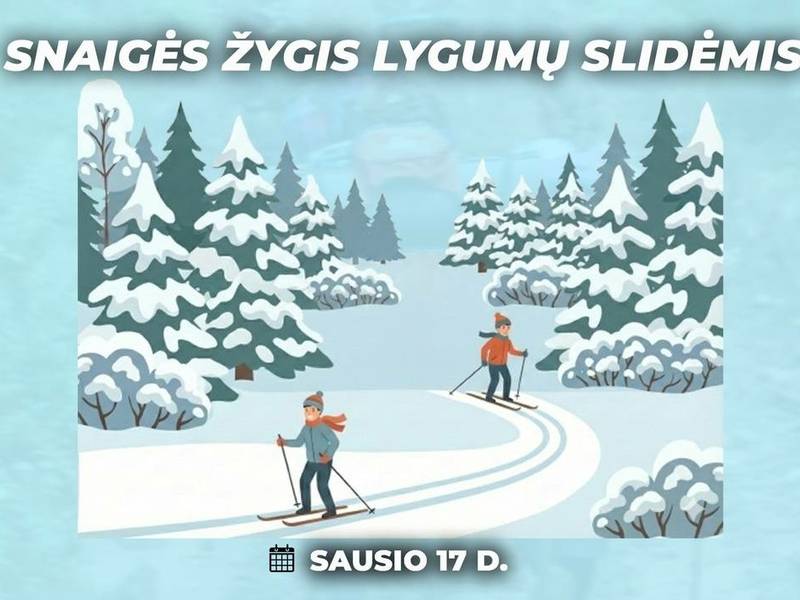 „Snaigės“ žygis lygumų slidėmis
