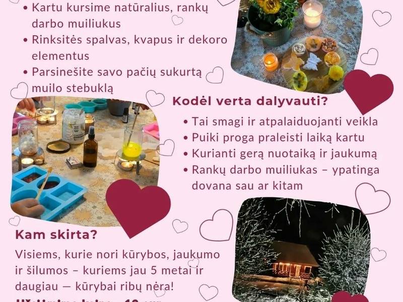 Radošās ziepju darbnīcas Valentīndienā