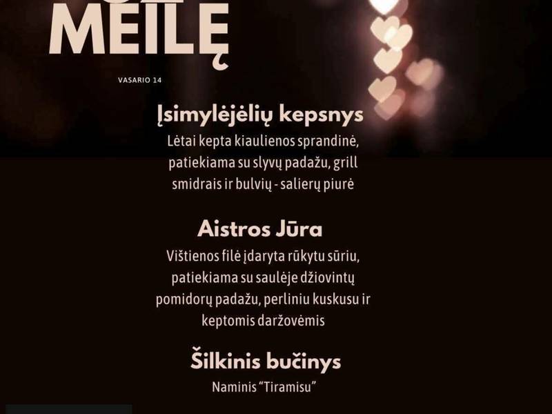 Šventinė vakarienė/pietūs KULTŪRISTAS kavinėje